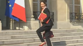 Ségolène Royal à son arrivée auConseil des ministres mercredi 14 mai.