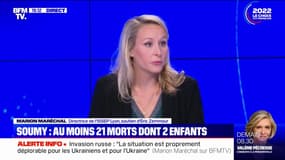 Marion Maréchal condamne l'invasion de l'Ukraine par les Russes: "Il y a une violation manifeste du droit international"