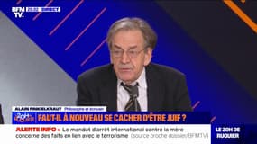 Alain Finkielkraut: "On parle de montée de l'antisémitisme, je pense que nous assistons plutôt à une sorte de dévoilement"