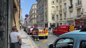 L'incendie s'est déclaré rue de Belgique à Nice.