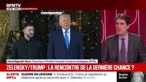 Rencontre entre Trump et Zelensky: "La stratégie du président ukrainien, c'est d'essayer d'amadouer le président américain", explique David Rigoulet-Roze (IFAS)
